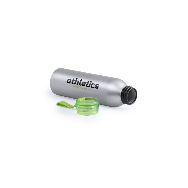 Gourde Publicitaire Éco-responsable 650 ml Tukel Matières : aluminium Couleurs : jaune marquage couleur éclatante