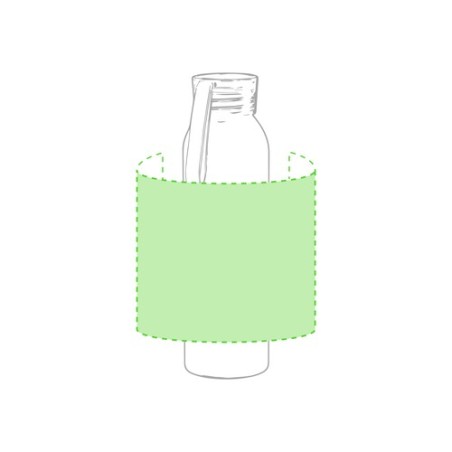 Gourde Publicitaire Éco-responsable 650 ml Tukel Matières : aluminium Couleurs : jaune personnalisation rapide en France