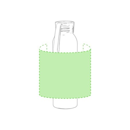 Gourde Publicitaire Éco-responsable 650 ml Tukel Matières : aluminium Couleurs : jaune goodies personnalisé en stock
