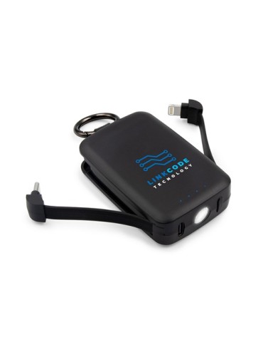 Power bank 4000 mAh, mousqueton et lampe 1W | Dimetrice 2