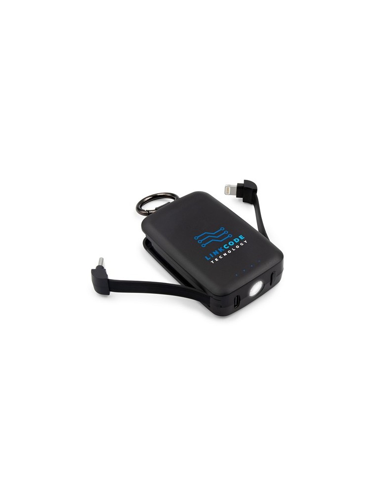 Power bank 4000 mAh, mousqueton et lampe 1W | Dimetrice