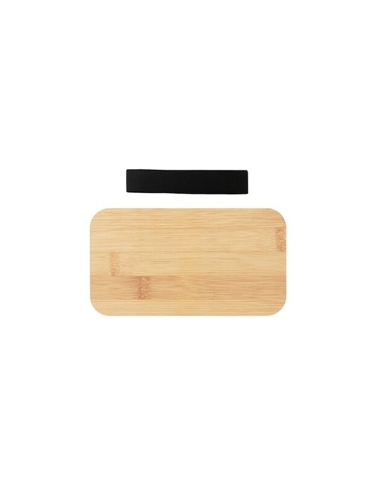 Lunch box 2 en 1, 2x500 ml, couvercle en bambou, couverts | Tijani