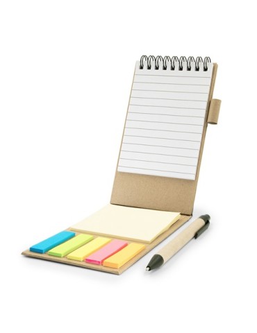 Porte-mémo, carnet, stylo à bille, notes autocollantes | Madelyn