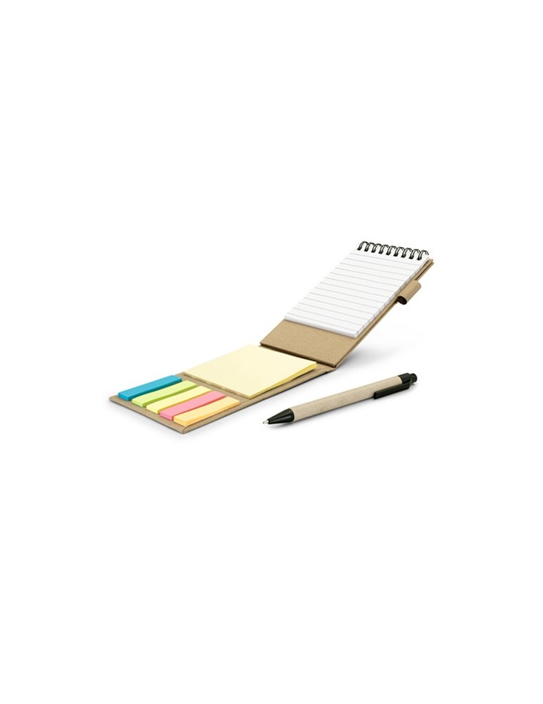Porte-mémo, carnet, stylo à bille, notes autocollantes | Madelyn