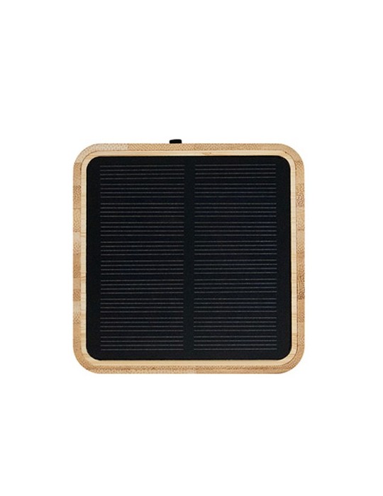 Enceinte sans fil bambou 3W B'RIGHT, panneau solaire | Androwe