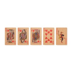 Cartes à jouer s en papier recyclé - ARUBA Matières : papier recyclé Couleurs : beige livraison express 24h 48h