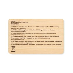 Carte RFID  en bambou CUSTOS Matières : bambou Couleurs : bois 2
