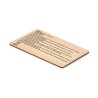 Carte RFID  en bambou CUSTOS Matières : bambou Couleurs : bois cadeau entreprise pas cher