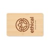 Carte RFID  en bambou CUSTOS Matières : bambou Couleurs : bois impression haute définition