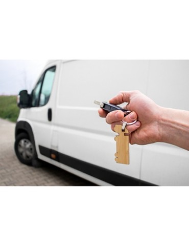 Porte-clés "camion" en bambou | Tuva 2