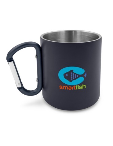 Mug en acier inoxydable 280 ml avec mousqueton | Pari 2