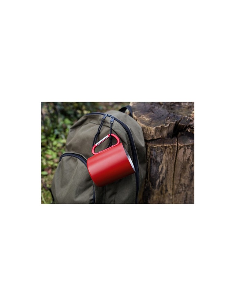 Mug en acier inoxydable 280 ml avec mousqueton | Pari