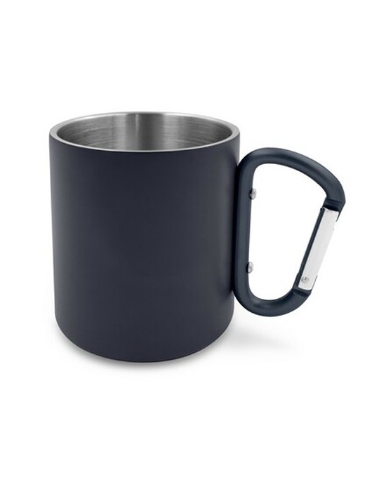 Mug en acier inoxydable 280 ml avec mousqueton | Pari