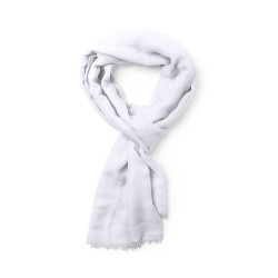 Foulard Personnalisé Mode Éco-responsable Ribban Matières : viscose Couleurs : blanc