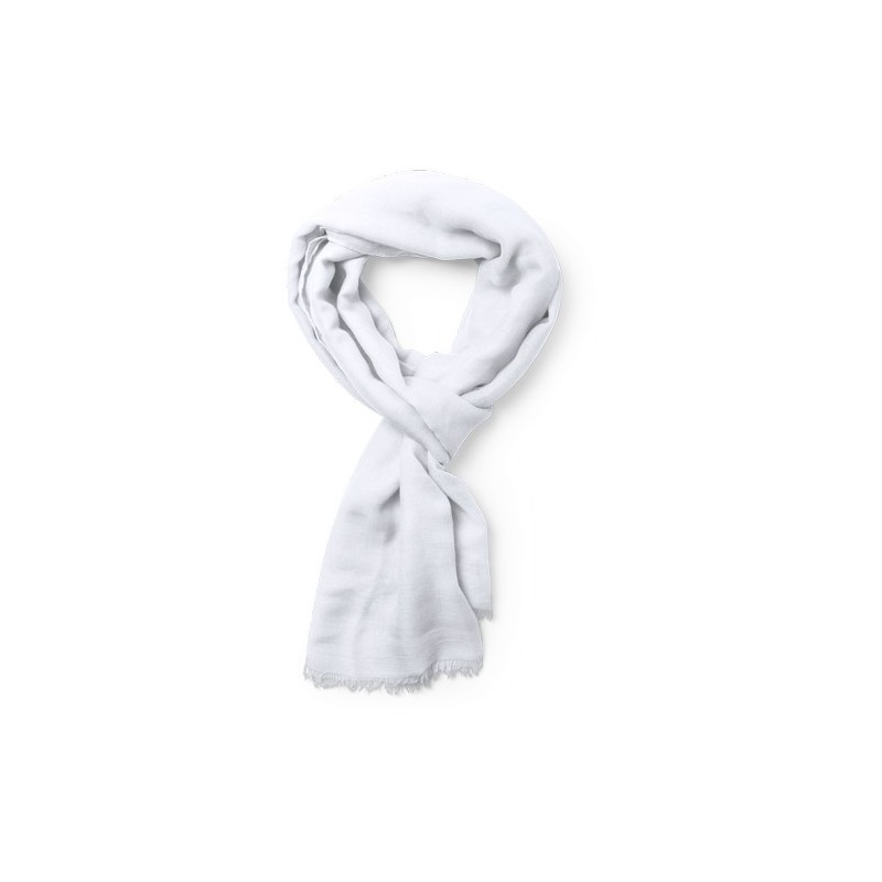 Foulard Personnalisé Mode Éco-responsable Ribban Matières : viscose Couleurs : blanc goodies publicitaire durable