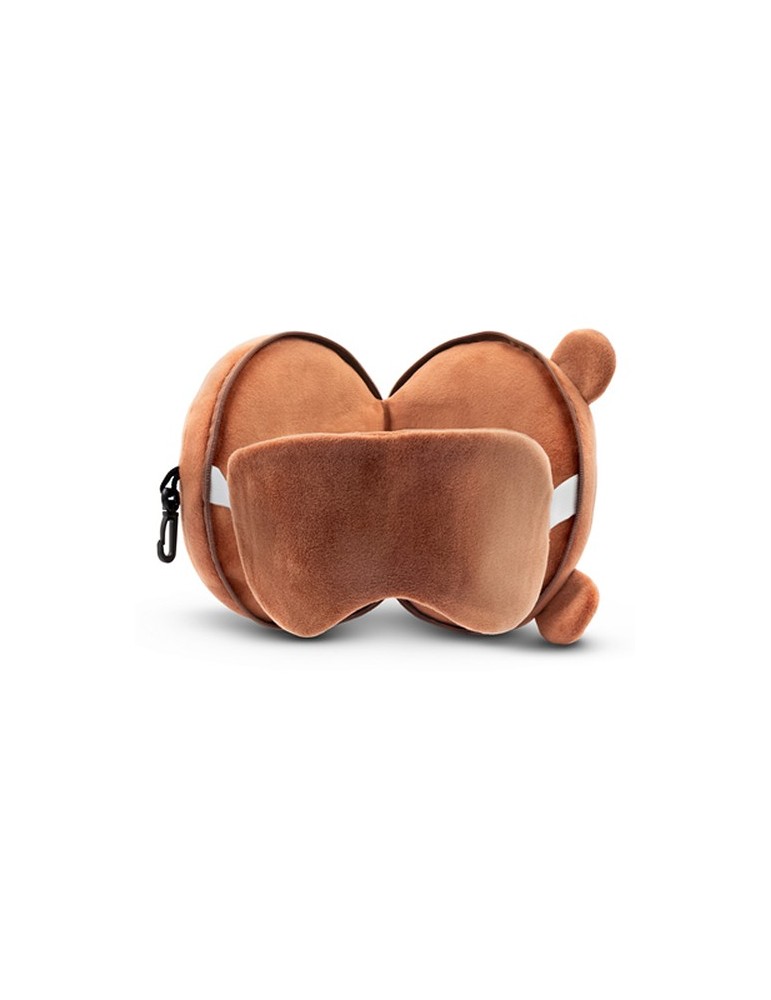 Ours en peluche, oreiller de voyage, masque de nuit | Ren