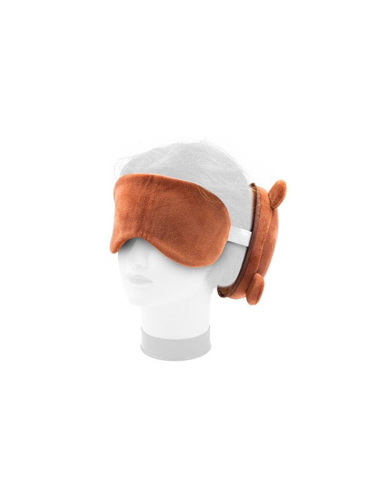 Ours en peluche, oreiller de voyage, masque de nuit | Ren
