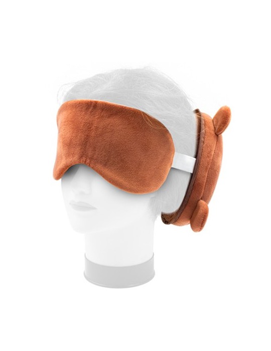 Ours en peluche, oreiller de voyage, masque de nuit | Ren
