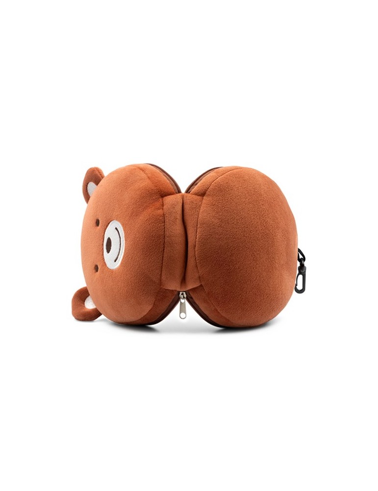 Ours en peluche, oreiller de voyage, masque de nuit | Ren