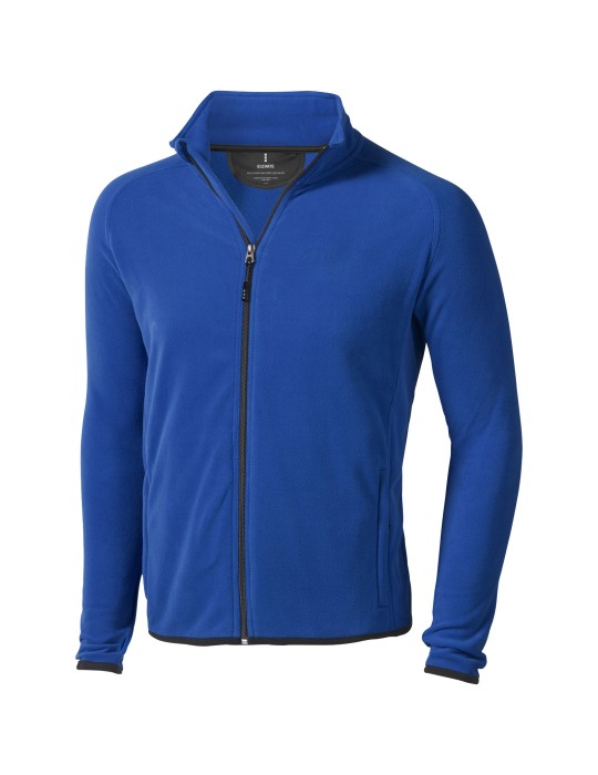 Veste micropolaire homme zippée, textile brodé | Brossard