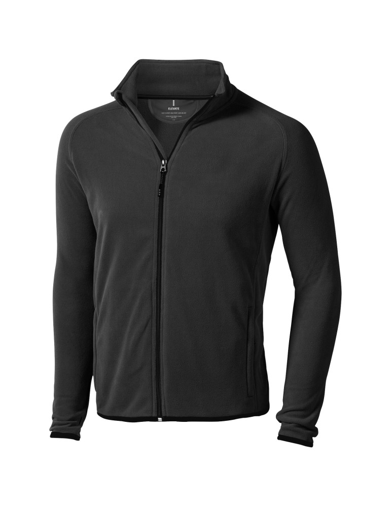 Veste micropolaire homme zippée, textile brodé | Brossard