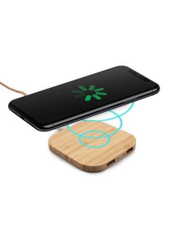 Chargeur sans fil en bambou 10W B'RIGHT | Jazzlyn