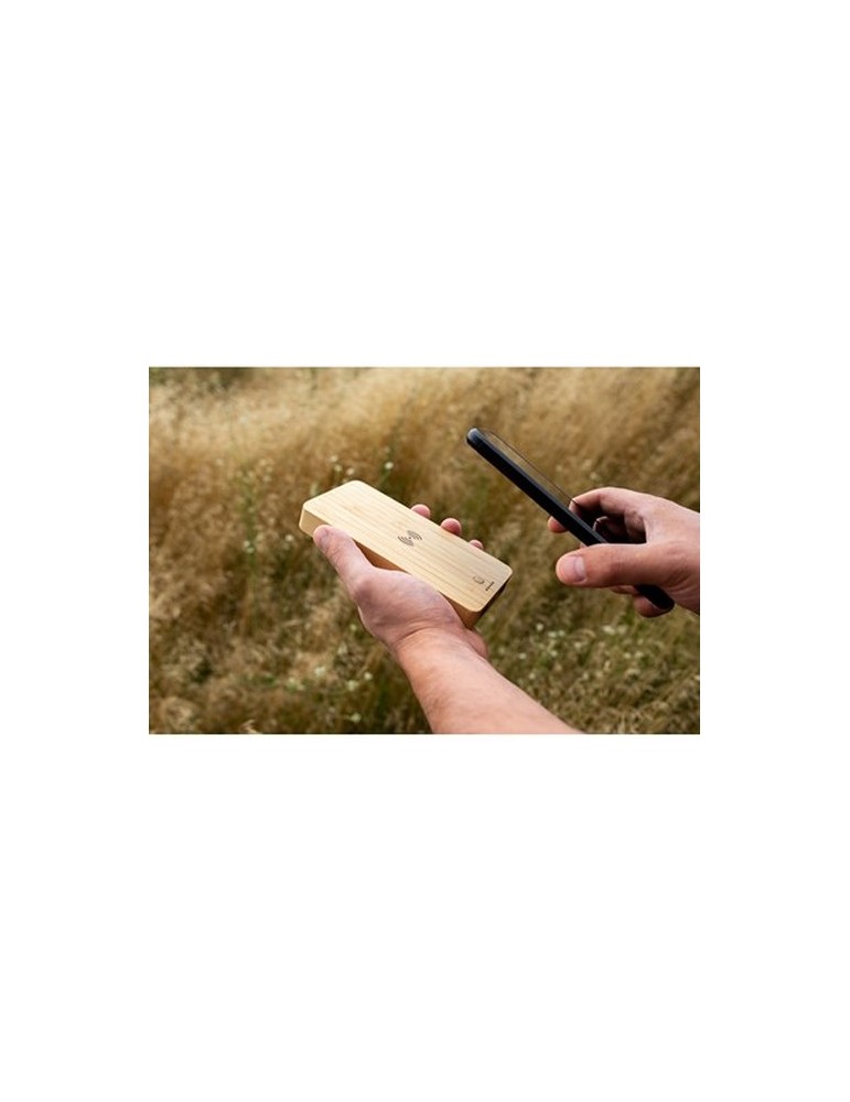 Power Bank sans fil en bambou 8000 mAh B'RIGHT, chargeur sans fil 15W | Benson