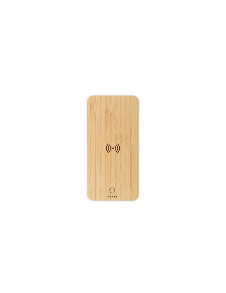Power Bank sans fil en bambou 8000 mAh B'RIGHT, chargeur sans fil 15W | Benson