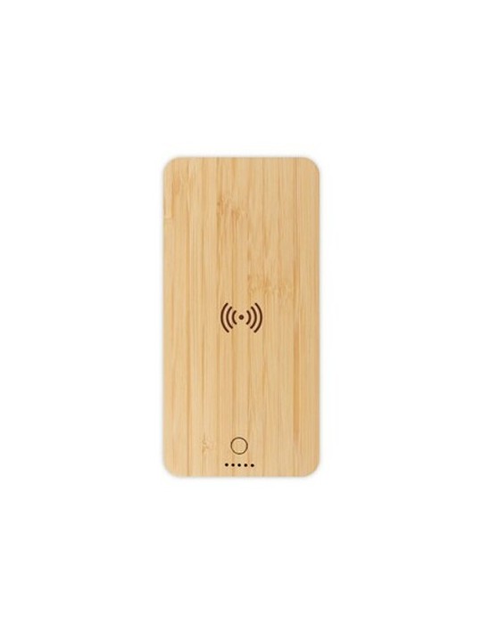 Power Bank sans fil en bambou 8000 mAh B'RIGHT, chargeur sans fil 15W | Benson