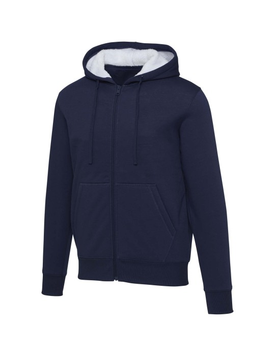 Sweat à capuche sherpa de 320 g/m² Natron intégralement zippé