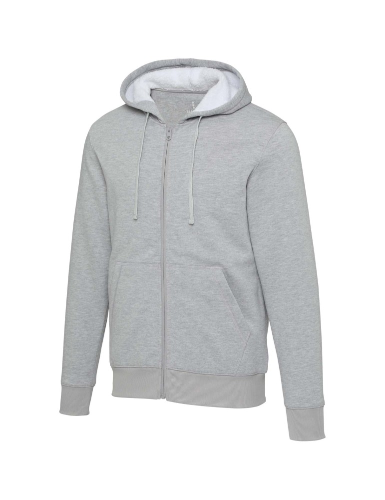 Sweat à capuche sherpa de 320 g/m² Natron intégralement zippé