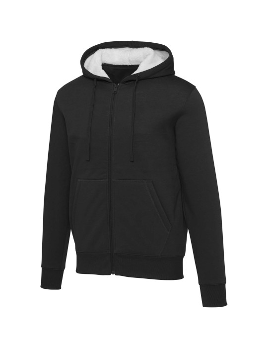 Sweat à capuche sherpa de 320 g/m² Natron intégralement zippé