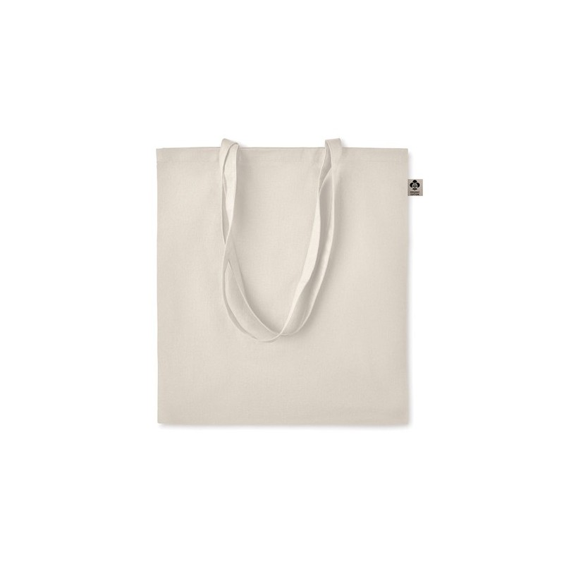 Sac shopping  en coton organique ZIMDE Matières : coton biologique Couleurs : beige