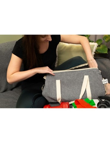 Sac de sport en coton recyclé et polyester recyclé, sac de voyage B'RIGHT | Asha 2