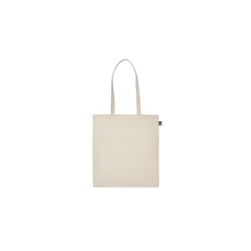 Sac shopping  en coton organique ZIMDE Matières : coton biologique Couleurs : beige personnalisable avec votre logo