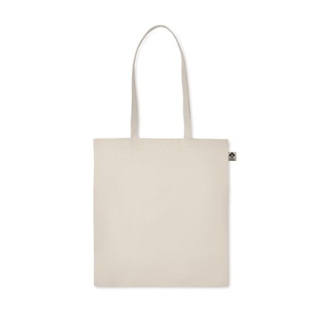 Sac shopping  en coton organique ZIMDE Matières : coton biologique Couleurs : beige personnalisable avec votre logo