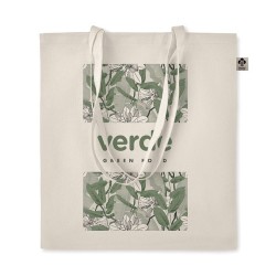 Sac shopping  en coton organique ZIMDE Matières : coton biologique Couleurs : beige cadeau entreprise pas cher