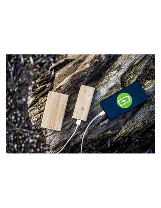 B'RIGHT Power Bank en bambou 8000 mAh | Caroline