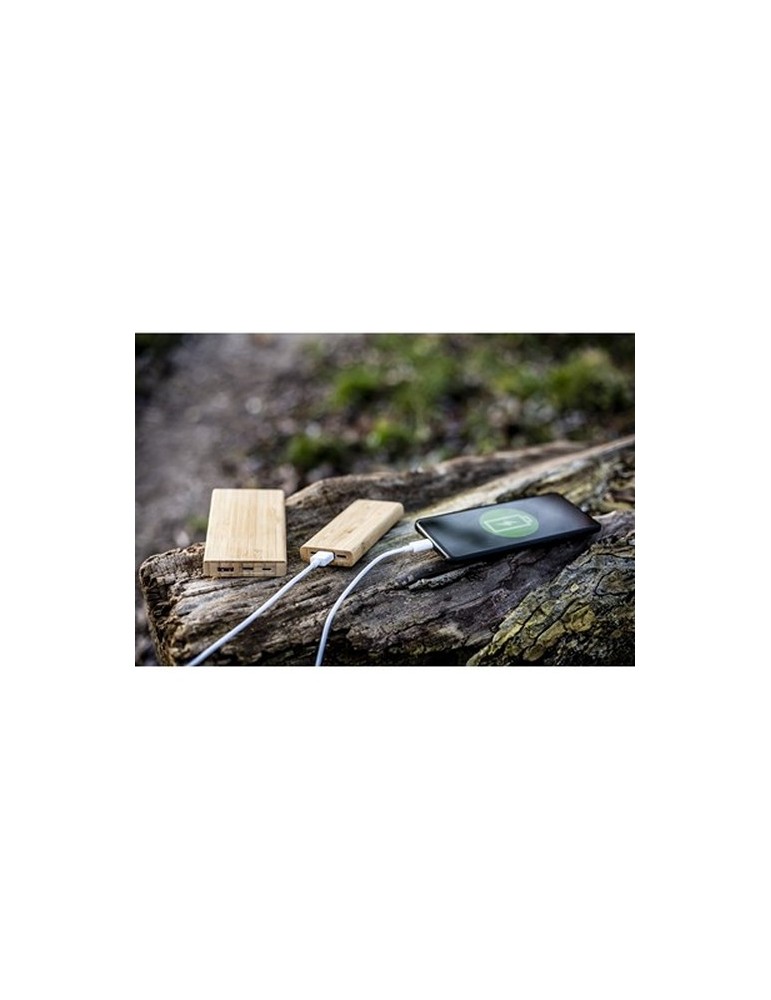 B'RIGHT Power Bank en bambou 8000 mAh | Caroline