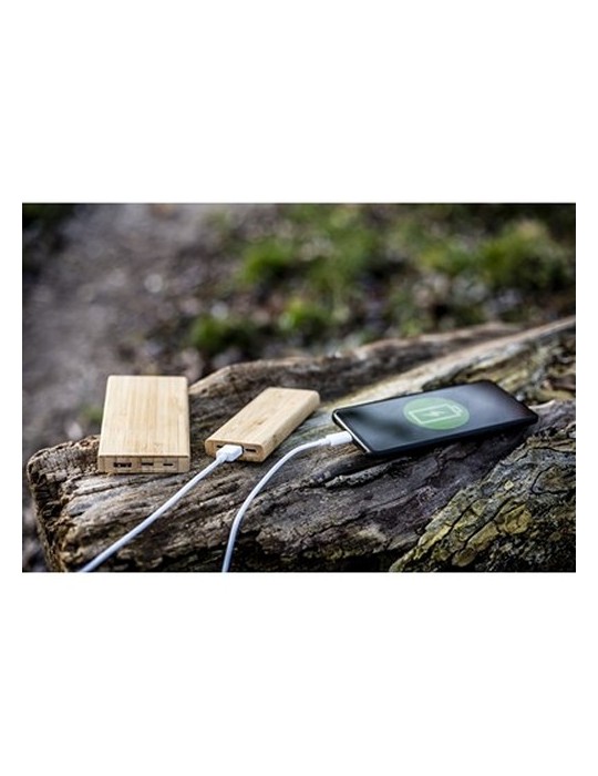 B'RIGHT Power Bank en bambou 8000 mAh | Caroline