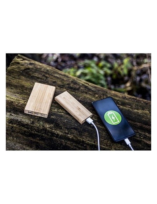 B'RIGHT Power Bank en bambou 8000 mAh | Caroline