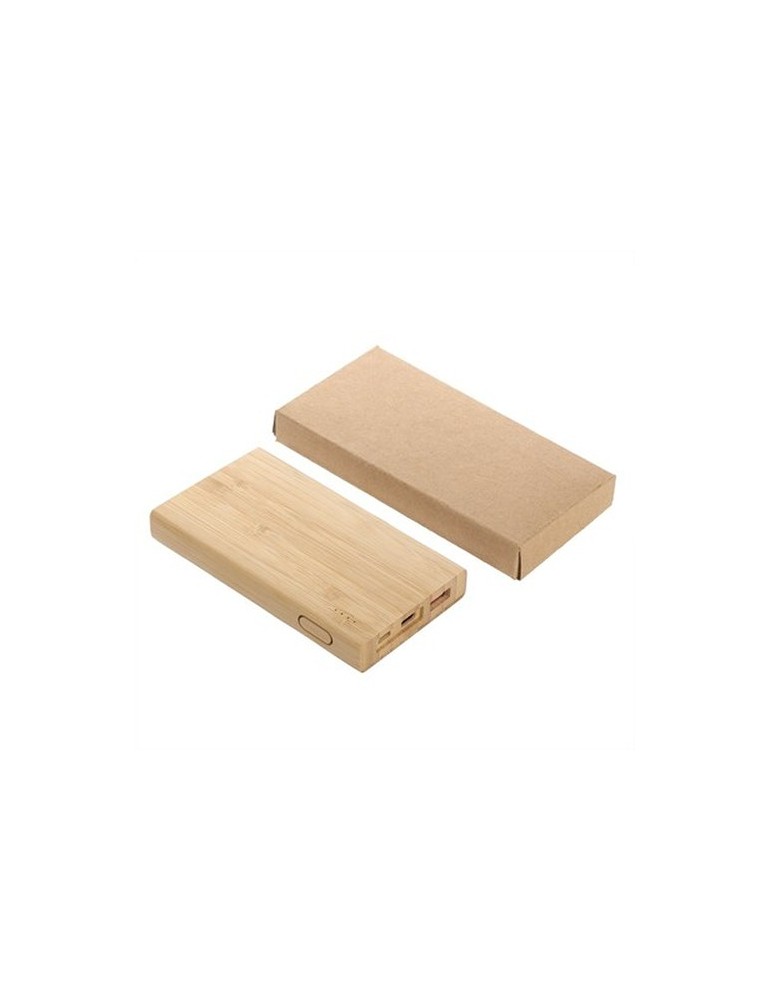 B'RIGHT Power Bank en bambou 8000 mAh | Caroline
