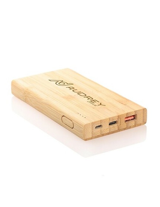B'RIGHT Power Bank en bambou 8000 mAh | Caroline