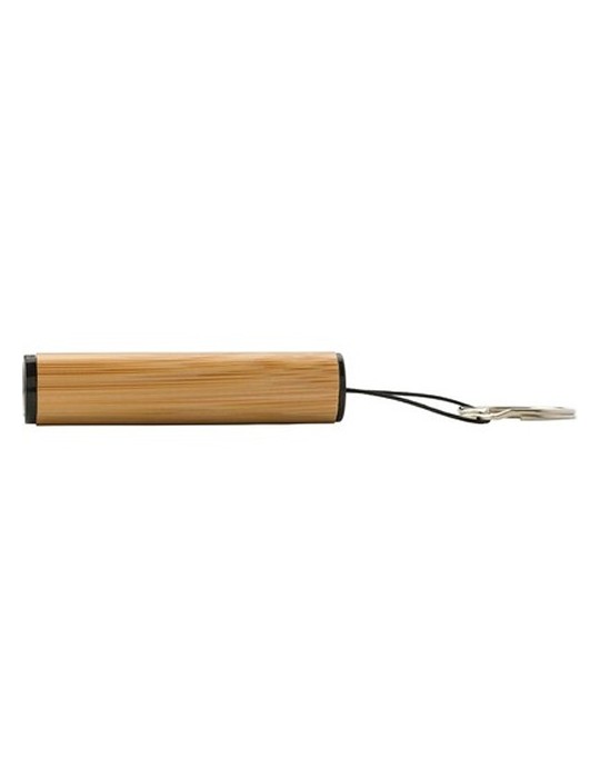 Mini torche en bambou, porte-clés