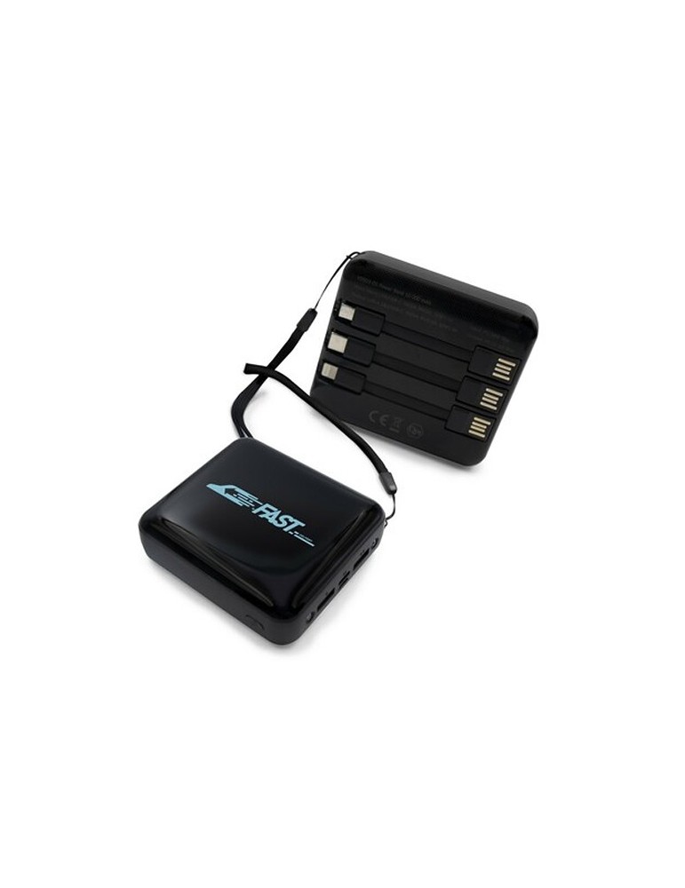 Power Bank 10000 mAh, 3 câbles de charge inclus | Tim