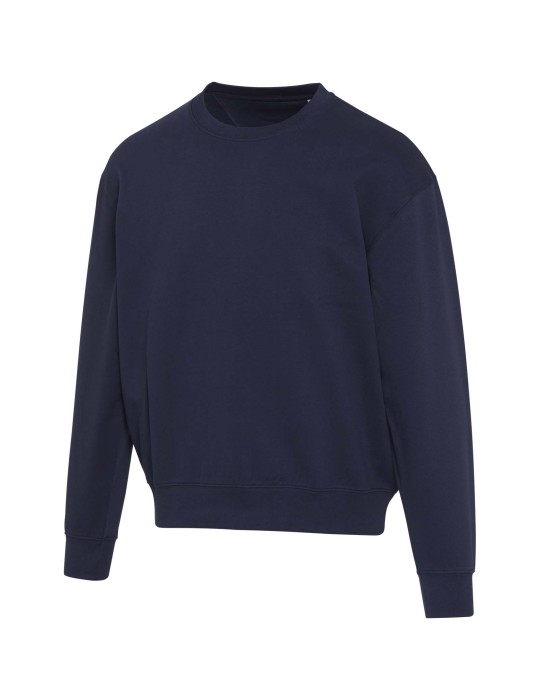 Pull unisexe OCS en coton bio oversize à col rond Boris de 280 g/m2