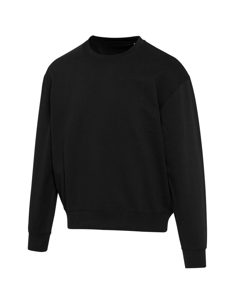 Pull unisexe OCS en coton bio oversize à col rond Boris de 280 g/m2