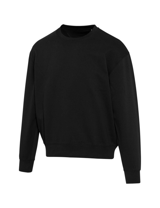 Pull unisexe OCS en coton bio oversize à col rond Boris de 280 g/m2