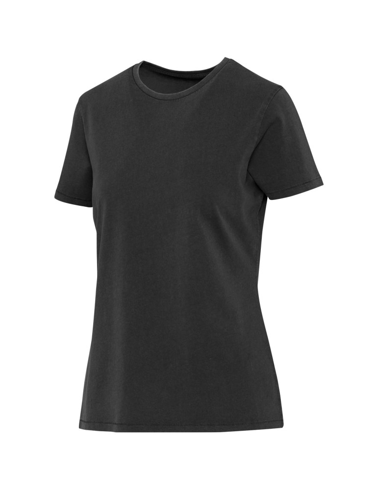 T-shirt femme délavé à manches courtes Nanaimo de 160 g/m2