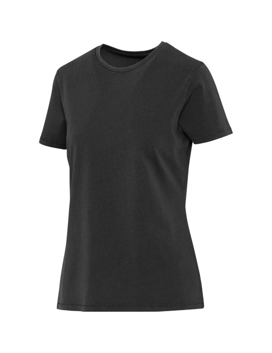 T-shirt femme délavé à manches courtes Nanaimo de 160 g/m2